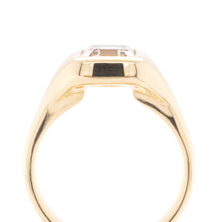 Custom 1.55ct Asscher 'Ruby' Signet Ring