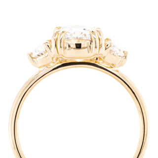 Custom Half Moon 'Bethany' 2ct Cushion Diamond Ring