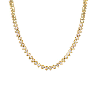 EVEREST' DIAMOND PEAR TENNIS NECKLACE - Anne Sportun Fine Jewellery