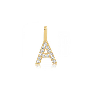 Initial Charm | Diamond | 14K - Anne Sportun Fine Jewellery