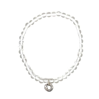 Gemstone Stretchie Baby Lucky Bracelet - Silver - Anne Sportun Fine Jewellery