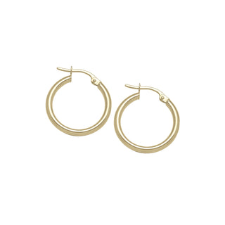 2mm Tube Hoops | 18mm - Anne Sportun Fine Jewellery