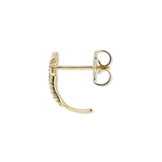 Micro North Star Diamond Half Hoops