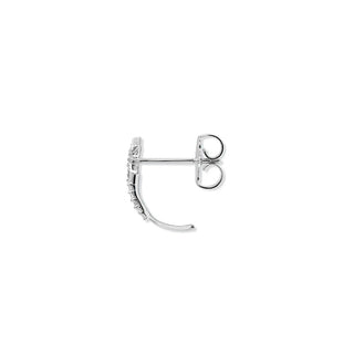 Micro North Star Diamond Half Hoops | Silver - Anne Sportun Fine Jewellery