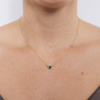 Emerald Dew Drop Bonheur Necklace - Anne Sportun Fine Jewellery