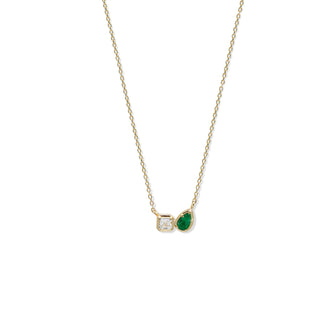 Topaz & Emerald Toi et Moi Necklace - Anne Sportun Fine Jewellery