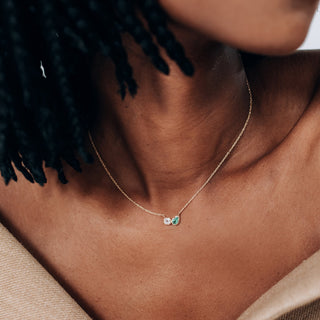 Topaz & Emerald Toi et Moi Necklace - Anne Sportun Fine Jewellery