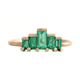 Emerald Baguette Art Deco Ring