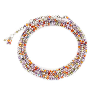 Multi-Coloured Cubic Zirconia Wrap Bracelet - Necklace - Anne Sportun Fine Jewellery
