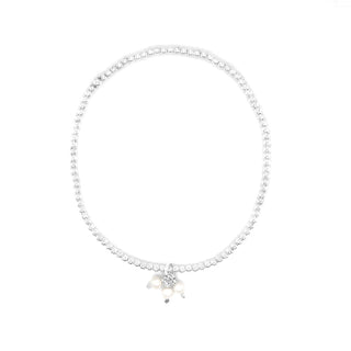 Triple Stone Charm 2mm Stretchie Baby Bracelet - Anne Sportun Fine Jewellery