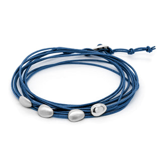 Linen Cord Four Matte Petal Bracelet - Anne Sportun Fine Jewellery