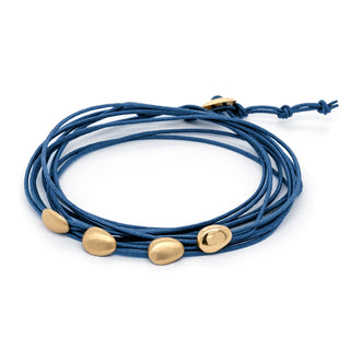 Linen Cord Four Matte Petal Bracelet - Anne Sportun Fine Jewellery