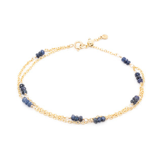 Luna' Double Strand Gemstone Station Bracelet - Anne Sportun Fine Jewellery