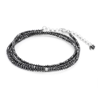 Petite Diamond Bead Wrap Bracelet-Necklace