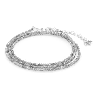 Petite Diamond Bead Wrap Bracelet-Necklace
