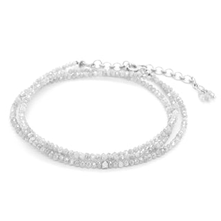 Petite Diamond Bead Wrap Bracelet-Necklace