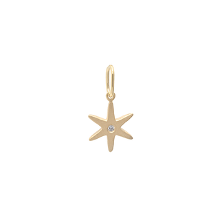 Diamond Center Star Charm - Anne Sportun Fine Jewellery