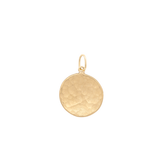 Large Hammered Disc Charm