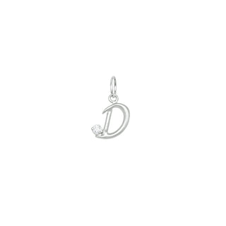 Initial Letter Charm with Diamond - Anne Sportun Fine Jewellery