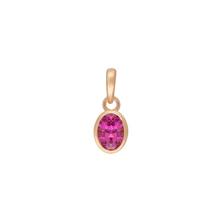 'Archive' 0.76ct Oval Hot Pink Tourmaline Charm