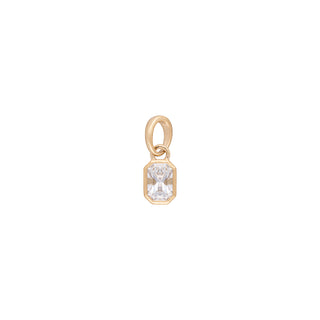 'Archive' No. 18 0.73ct Radiant White Sapphire Charm