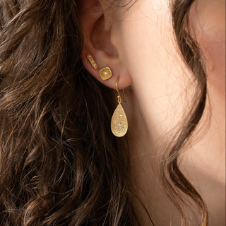 Stardust Diamond Bar Studs - Anne Sportun Fine Jewellery