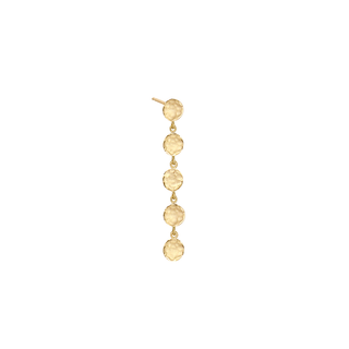 Five Hammered Disc Post Earrings - Anne Sportun Fine Jewellery