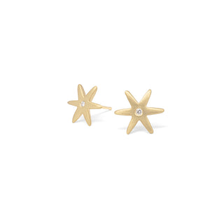 Diamond Center Star Earring - Anne Sportun Fine Jewellery