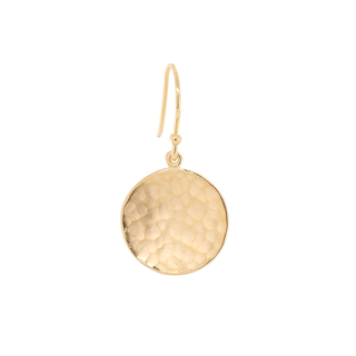 Hammered Disc Coin Drop Earrings - Anne Sportun Fine Jewellery