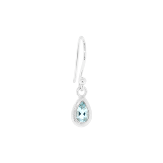 'Boulder' Bezel Pear Gemstone Drop Earrings - Anne Sportun Fine Jewellery