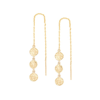 Triple Mini Hammered Disc Threaders