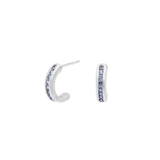 'Cove' Ombre Sapphire Hoop Earrings