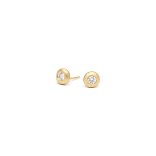 Diamond Bezel Stud Earrings ~0.20tcw - Anne Sportun Fine Jewellery