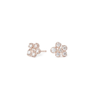Small Flower Cluster Stud Earring - Anne Sportun Fine Jewellery