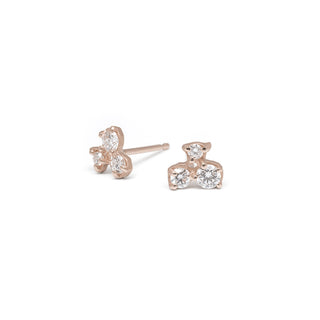 Diamond Trio Cluster Earrings - Anne Sportun Fine Jewellery