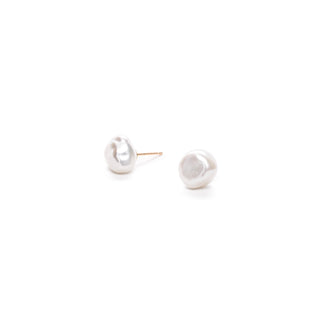 One of a Kind Keshi Pearl Stud Earrings