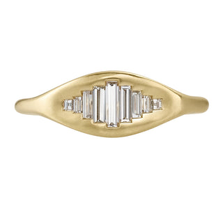 Empire Baguette Diamond Matte Ring