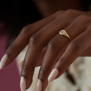 Empire Baguette Diamond Matte Ring