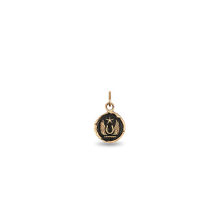 "Luck & Protection" Gold Talisman Charm