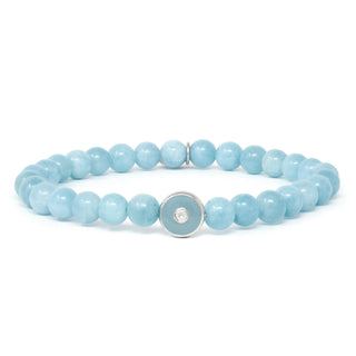 Enamel Evil Eye Amazonite Bracelet - Anne Sportun Fine Jewellery