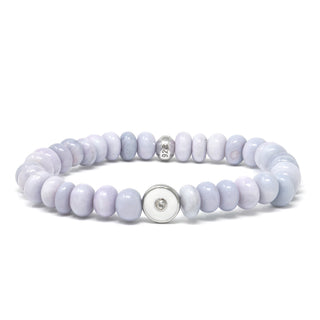 Enamel Evil Eye Lavender Opal Bracelet - Anne Sportun Fine Jewellery