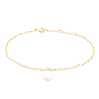 Tiny Pearl Cable Chain Bracelet