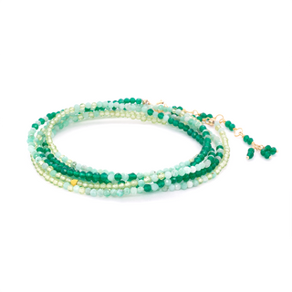 Ombre 'Mint' Wrap Bracelet - Anne Sportun Fine Jewellery