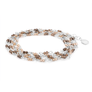 Gold Tied Ombre Gemstone Wrap Bracelet - Anne Sportun Fine Jewellery