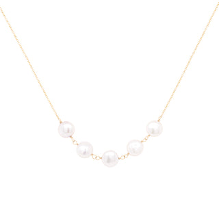 *Limited Edition* Five Tied Coin Pearl Necklace - Anne Sportun Fine Jewellery