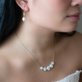 *Limited Edition* Double Oval Pearl Drop Earrings - Anne Sportun Fine Jewellery