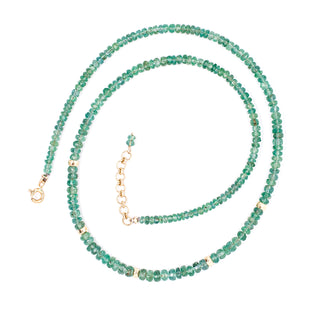 Limited Edition Bright Emerald Beaded Necklace