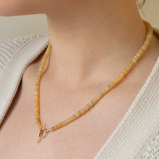 *Limited Edition* Yellow Ethiopian Opal Toggle Necklace - Anne Sportun Fine Jewellery