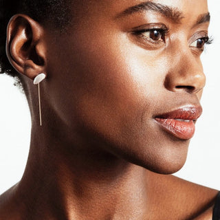 Lagniappe Pearl Threader Earrings
