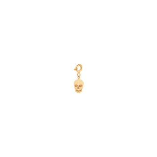 Single Midi Bitty Skull Charm | 14k - Final Sale